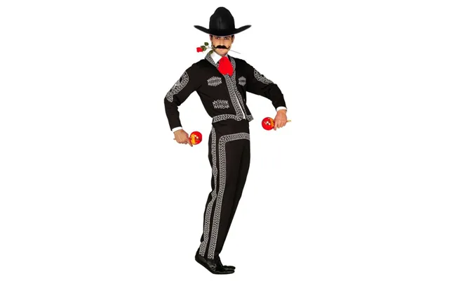 Mariachi Kostume Herre - 4 Dele