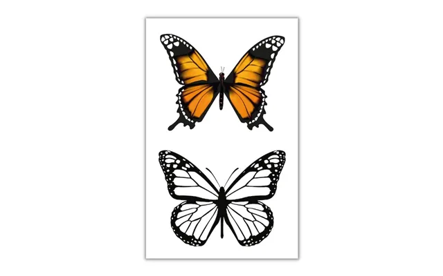 Midlertidige Og Kunstige Sommerfugle Tatoveringer 2x - 10,5x20 Cm