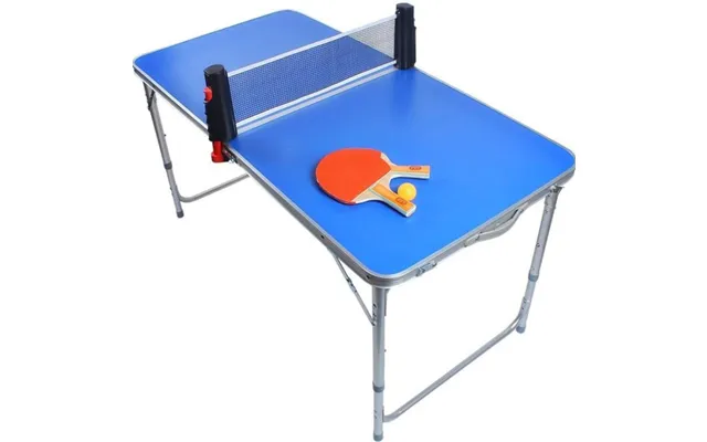 Mini Bordtennisbord Inkl 2x Bat Og 5x Bolde 126x69 Cm