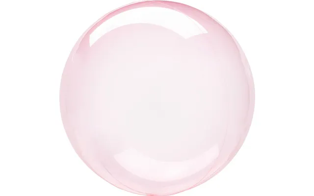 Pink Transparent Folie Ballon - Ø45-55 Cm