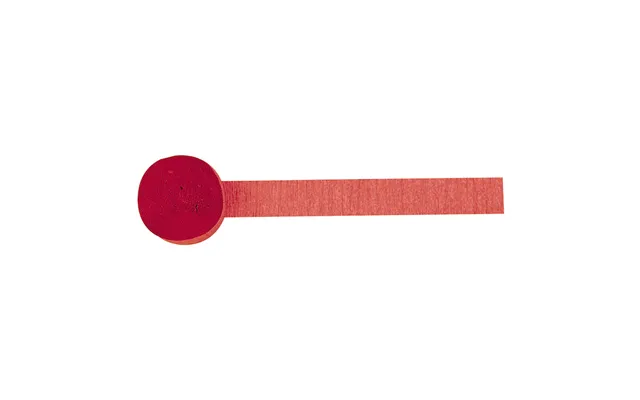 Rød Crepe Streamer - 24 Meter
