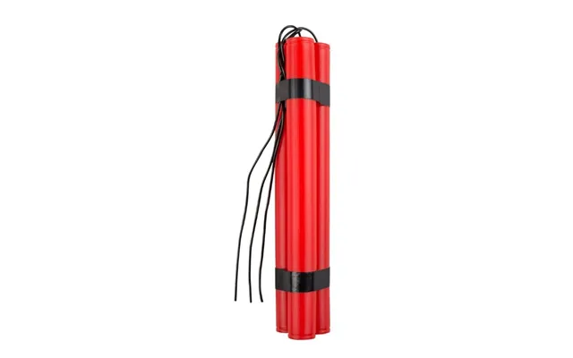 Røde Dynamit Stænger Med Lunte - 23 Cm