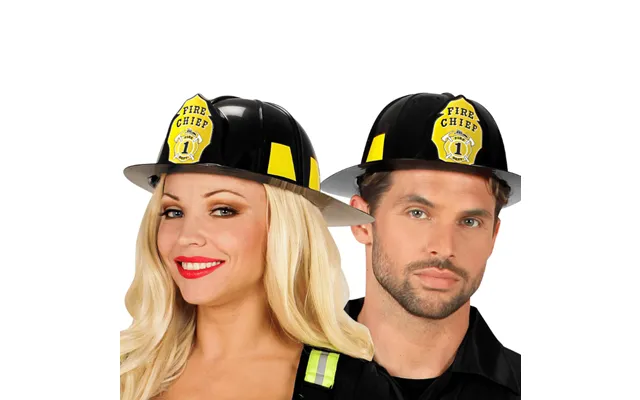 Sort Brandmandshjelm Unisex