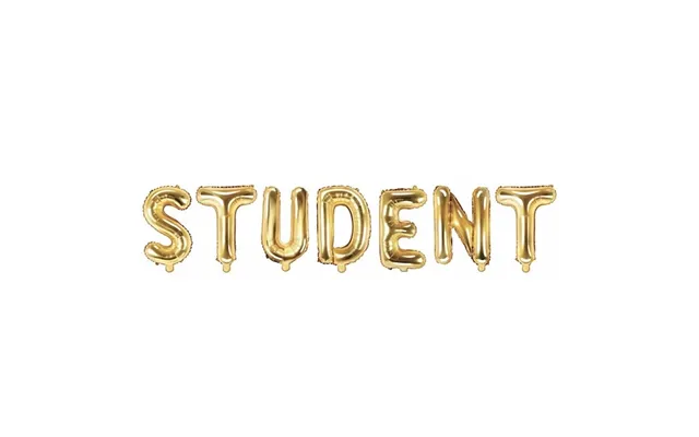Student Folieballoner I Guld - 40 Cm
