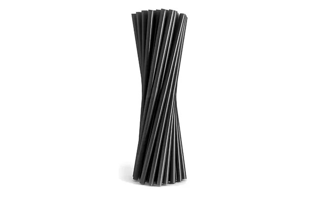 Sugerør Sort 200x6mm Flergang 50x Plastik