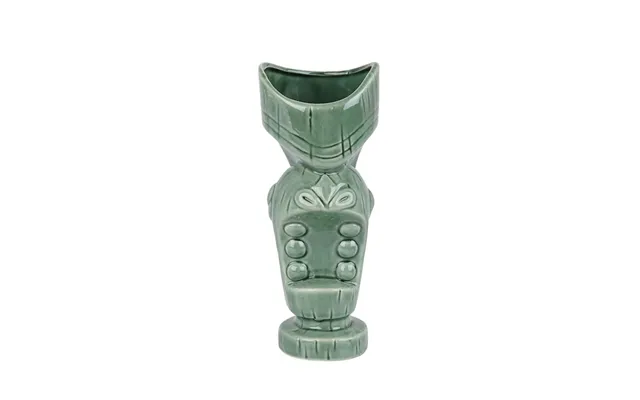 Tiki Glas Vase Grøn - 600 Ml