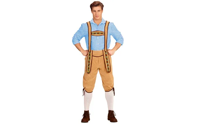 Tyroler Lederhosen Bukser Beige