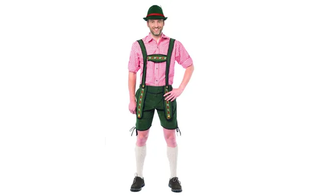 Tyroler Lederhosen Bukser Johann Kort Grøn