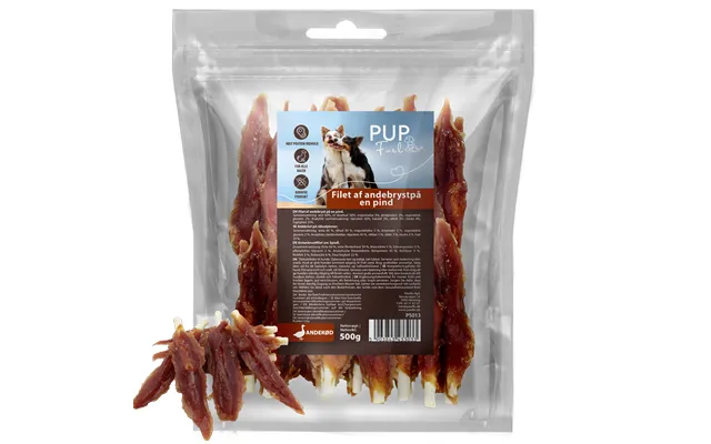 Pupfuel Filet Af Andebryst På En Pind 500 Gram