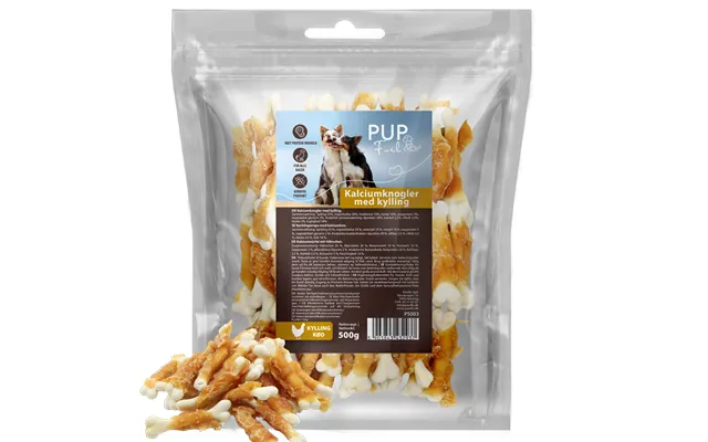 Pupfuel Kalciumknogler Med Kylling 500 Gram