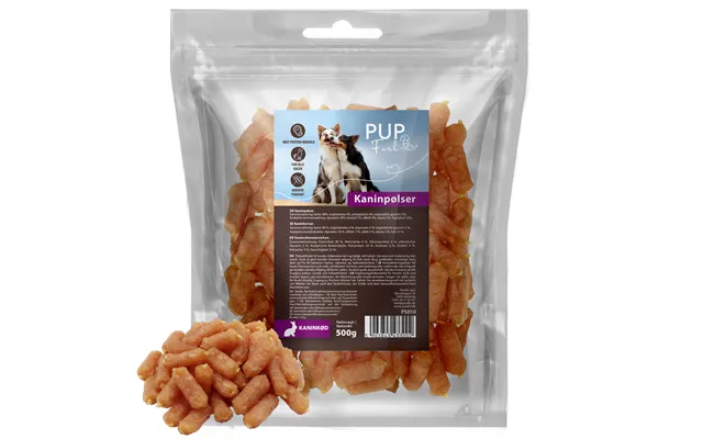 Pupfuel Kaninpølser 500 Gram