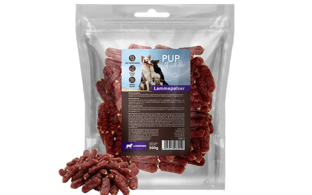 Pupfuel Lamme Pølser 500 Gram