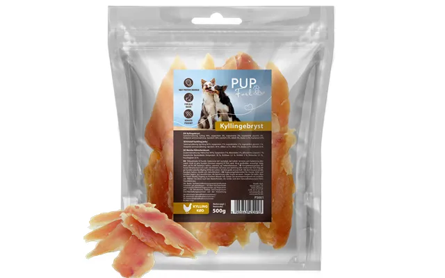 Pupfuel Naturlige Kyllingegodbidder 500 Gram