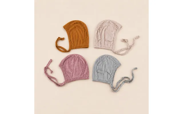 Babyhue Med Bindebånd Enkeltvis - 0-6 Måneder Beige