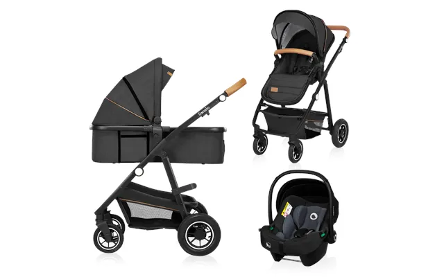 Lionelo Amber 3i1 Kombivognspakke - Grey Graphite