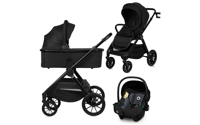Lionelo Layla 3i1 Kombivognspakke - Black Onyx
