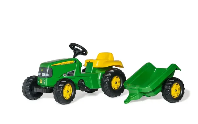 Rolly Kid Traktor John Deere Pedal Traktor Med Trailer