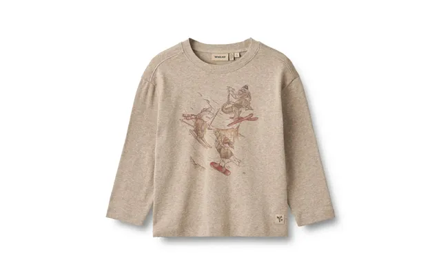 T-shirt Langærmet Claus - Gravel Melange