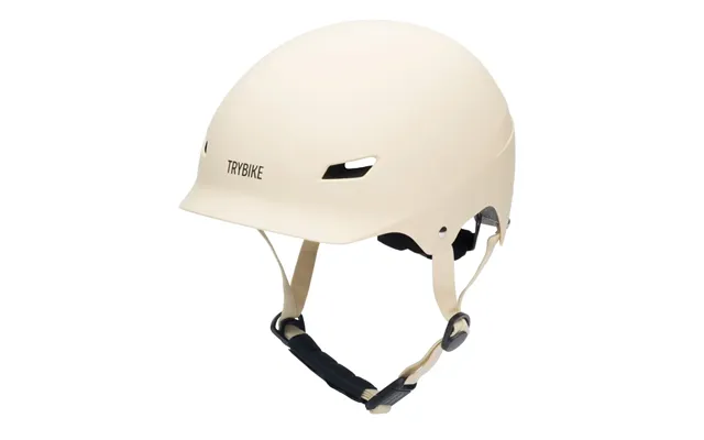 Trybike Cykelhjelm Med Retrolook - Cremefarvet S M