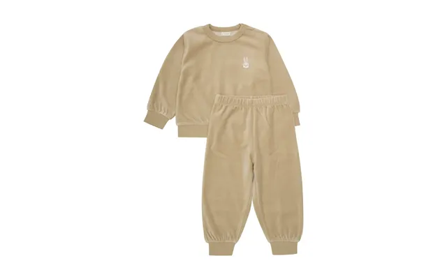 Velour Jogging Sæt - Sesame