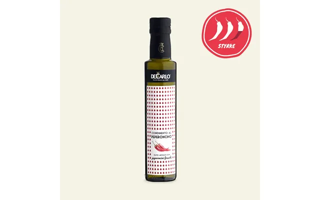 De Carlo Ekstra Jomfru Olivenolie Med Chili