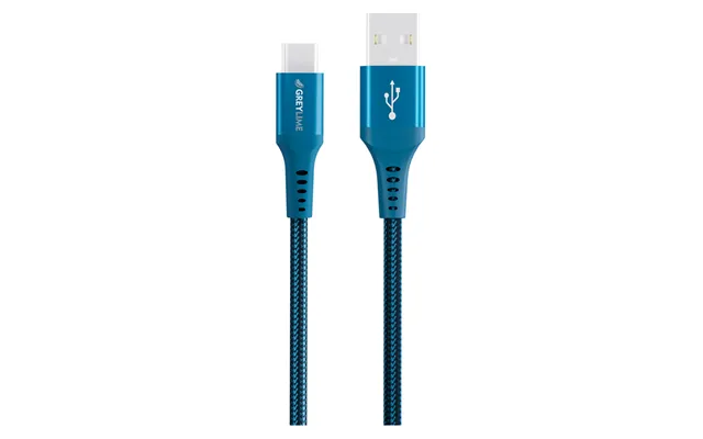 Greylime Braided Usb-a Til Usb-c Kabel Blå - 3 M