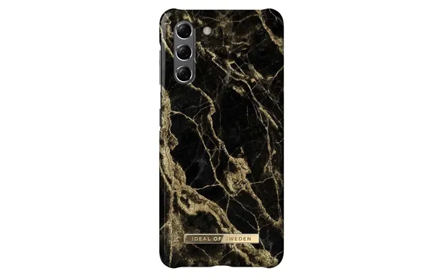 Ideal Of Sweden Samsung Galaxy S21 Fashion Cover - Golden Smoke Marble