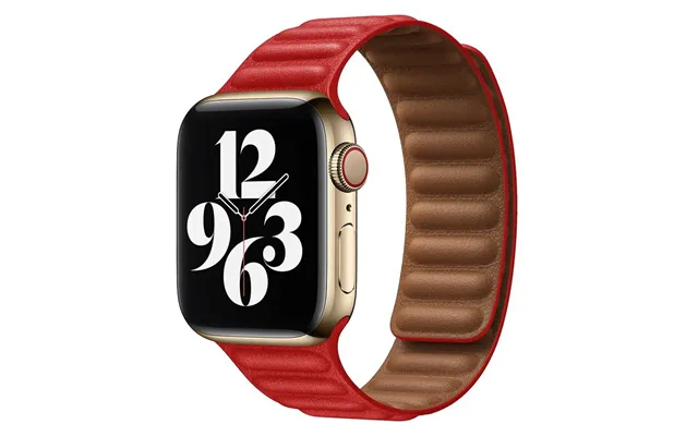 Lippa Apple Watch Magnetisk Læderrem 38 40 41 - Rød