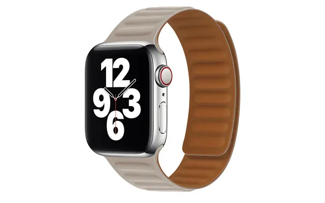 Lippa Apple Watch Magnetisk Læderrem 42 44 45 49 - Beige