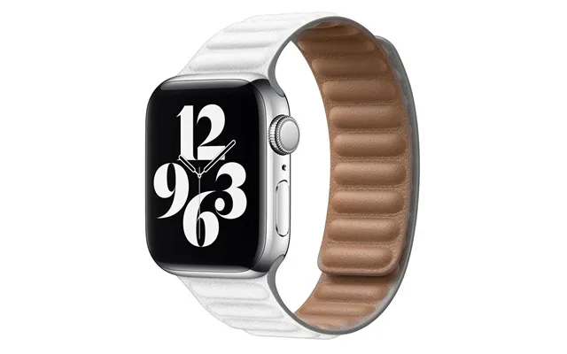 Lippa Apple Watch Magnetisk Læderrem 42 44 45 49 - Hvid
