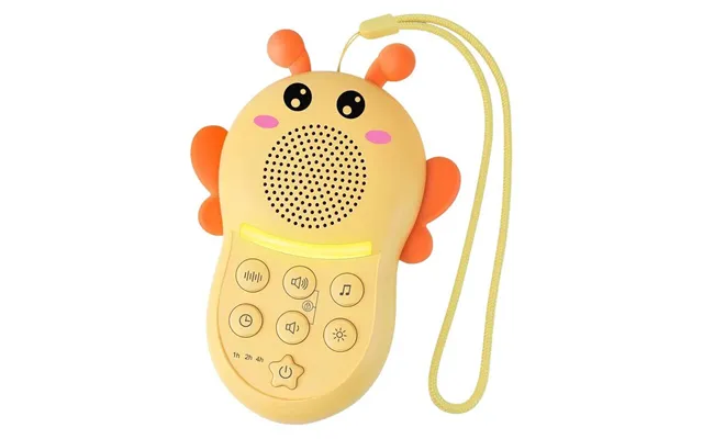 Lippa Humlebi Baby Natlampe Med White Noise - Gul