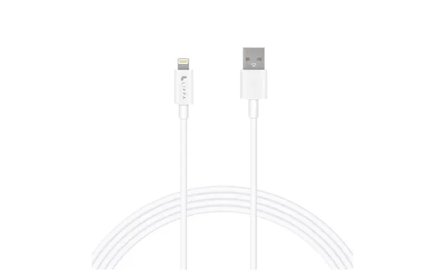Lippa Usb-a Til Lightning Kabel 1m Til Apple Iphone - Hvid