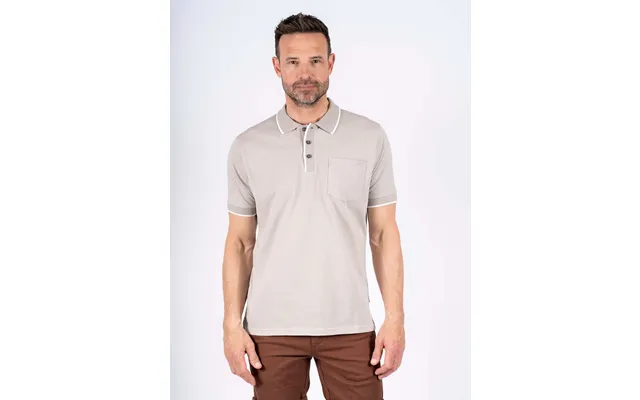 Pre End - Hester Polo Med Brystlomme I Lys Sand Plussize product image