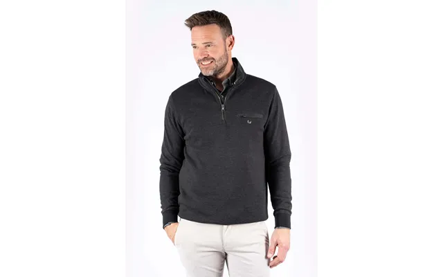 Pre End - Leander Sweat Med Halfzip I Sort product image