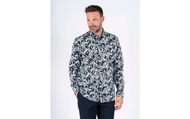 Pre End - Walter Printet Skjorte I Navy