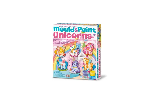 4m Mould & Paint Glitter Unicorns