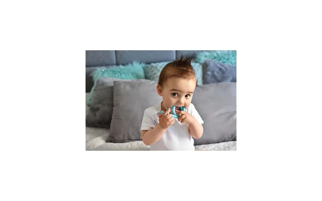 Akuku Silicone Teether Toothbrush Snail Blue