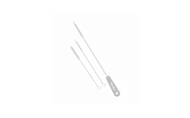 Akuku Straw And Pipe Brush Set Grey