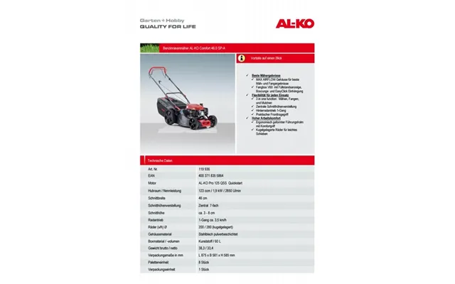 Al-ko Elplæneklipper Comfort 46.0 Sp-a