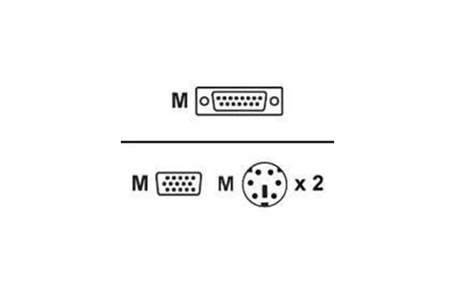 Aten Kvm-kabel Sphd15 Han Til 2xps 2 H