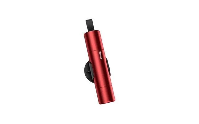 Baseus Sharp Tool Safety Hammer Window-breaking Safety Belt Cutting Red