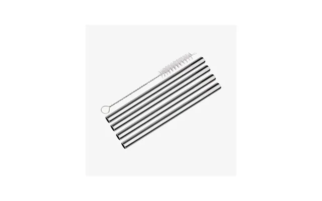 Cilio Sugerør Steel Piccolo 4 Stk. M Rensebørste Lige