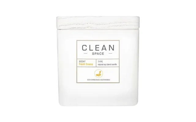 Clean Space Fresh Linens Scented Candle 227 G
