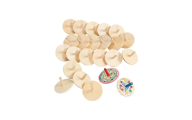 Colorations - Wooden Spinning Tops Set Of 24