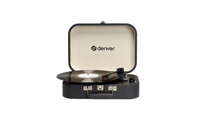 Denver Vpl-130dgr Retro Designed Suitcase Turntable With Pc Recording Via Usb - Pladespiller Sort