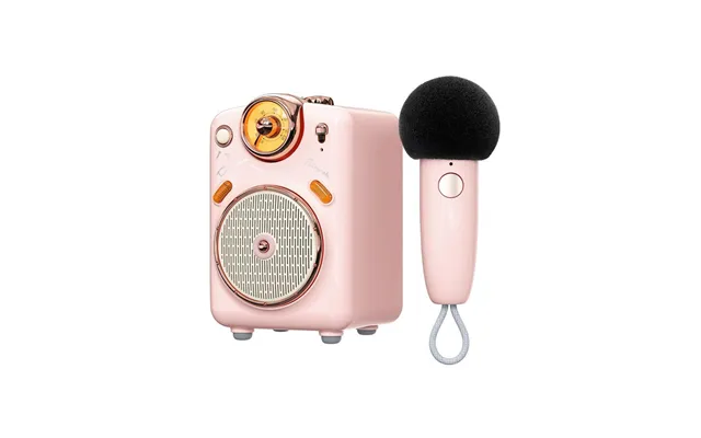 Divoom Fairy-ok Retro Mini Karaoke Speaker - Pink