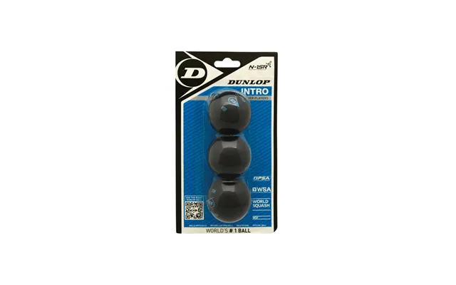Dunlop Intro Squashbold 3-pak