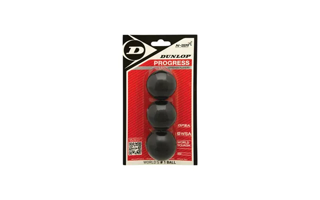 Dunlop Progress Squashbold 3-pak