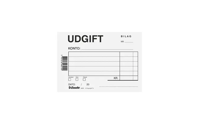 Esselte Udgiftsbilag A6 Blå