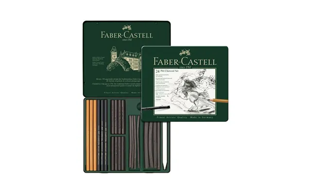 Faber-castell Pitt Charcoal Sæt 24 Ass Ny
